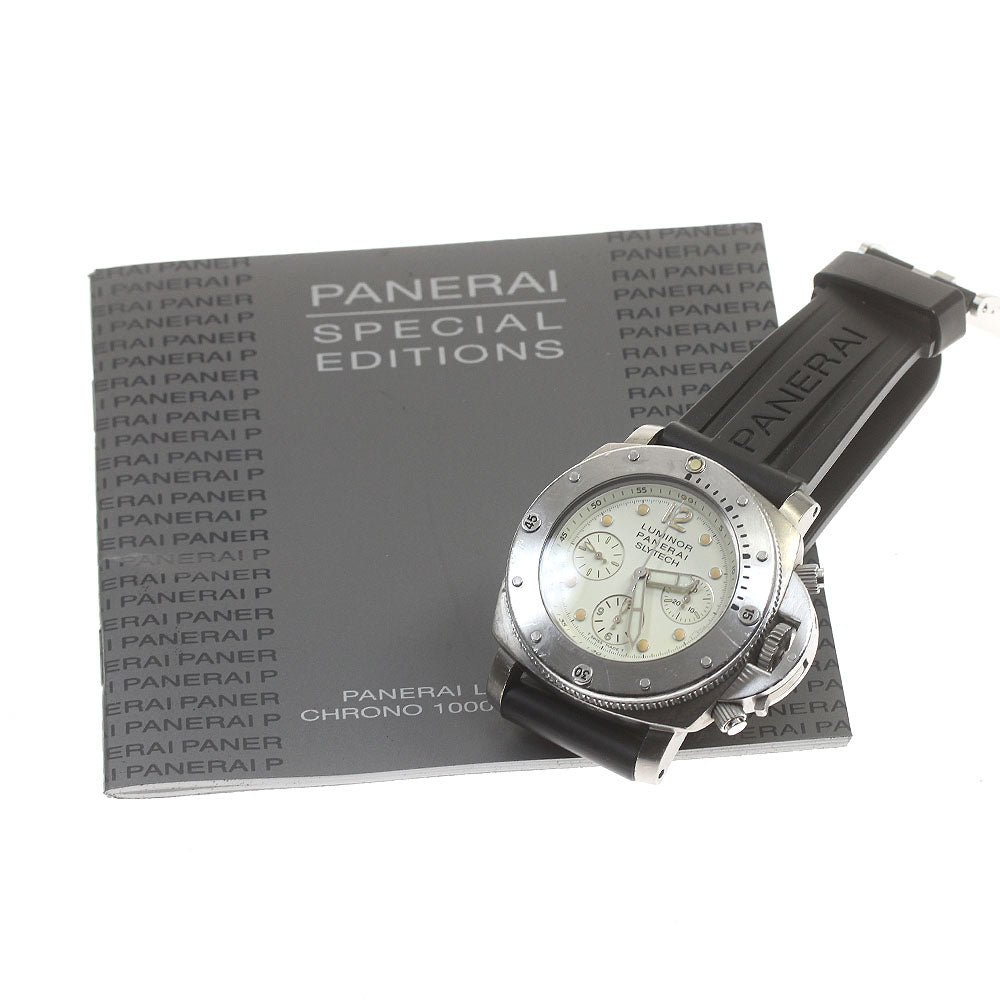 PANERAI Luminor Submersible Chronograph Slytech PAM00225 beige Dial Automatic Men's Watch_846756