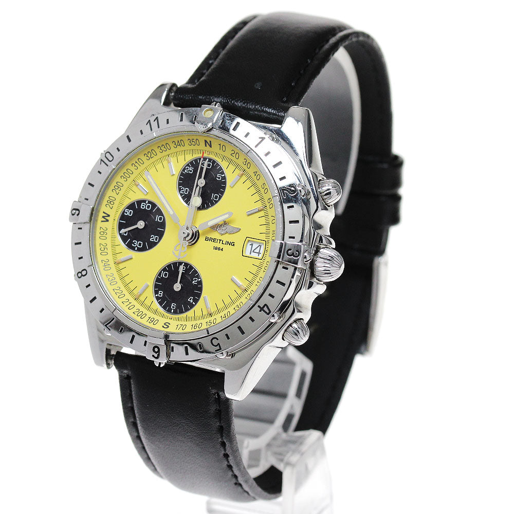 BREITLING Chronomat Longitude A20048 Yellow Dial Automatic Men's Watch_846763