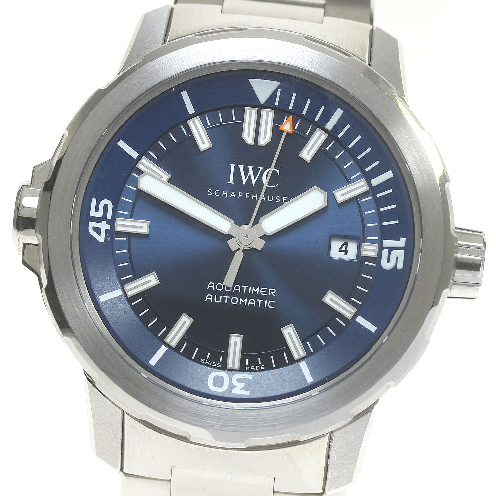 IWC SCHAFFHAUSEN Aqua timer IW328801 Date Navy Dial Automatic Men's Watch_846773