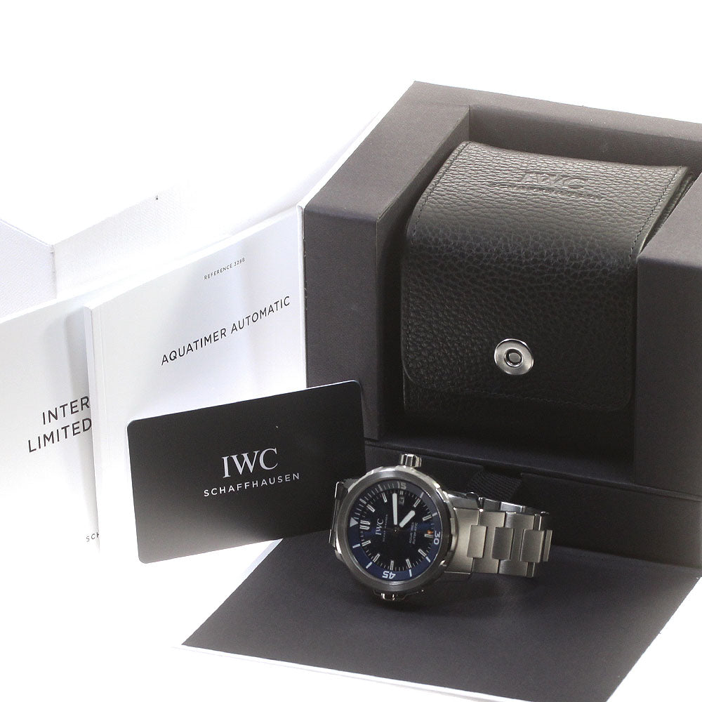 IWC SCHAFFHAUSEN Aqua timer IW328801 Date Navy Dial Automatic Men's Watch_846773