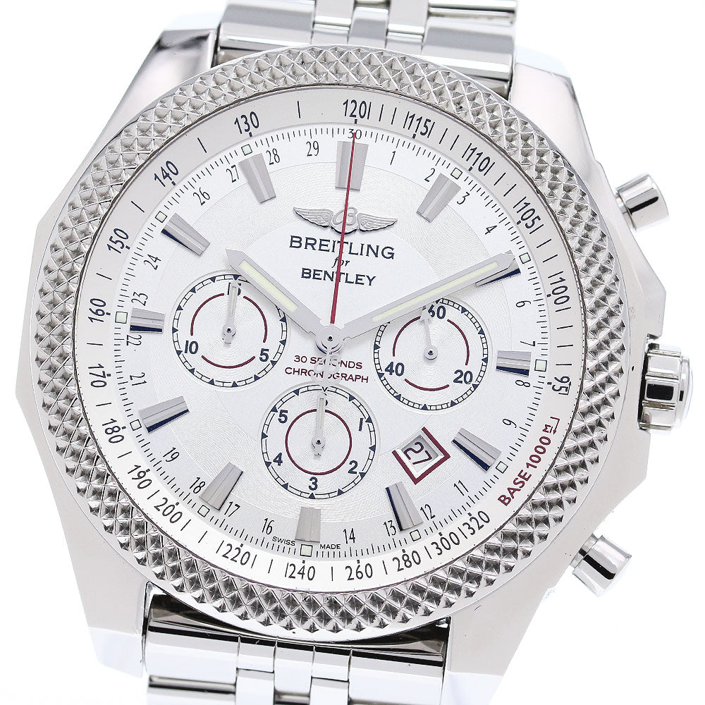 BREITLING Bentley Vernate A25368 Chronograph Silver Dial Automatic Men's_846777