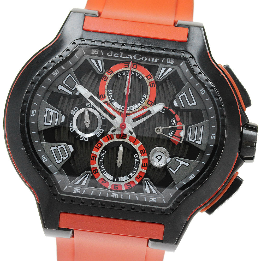 deLaCour City Chronograph black Dial Automatic Men's Watch_846783
