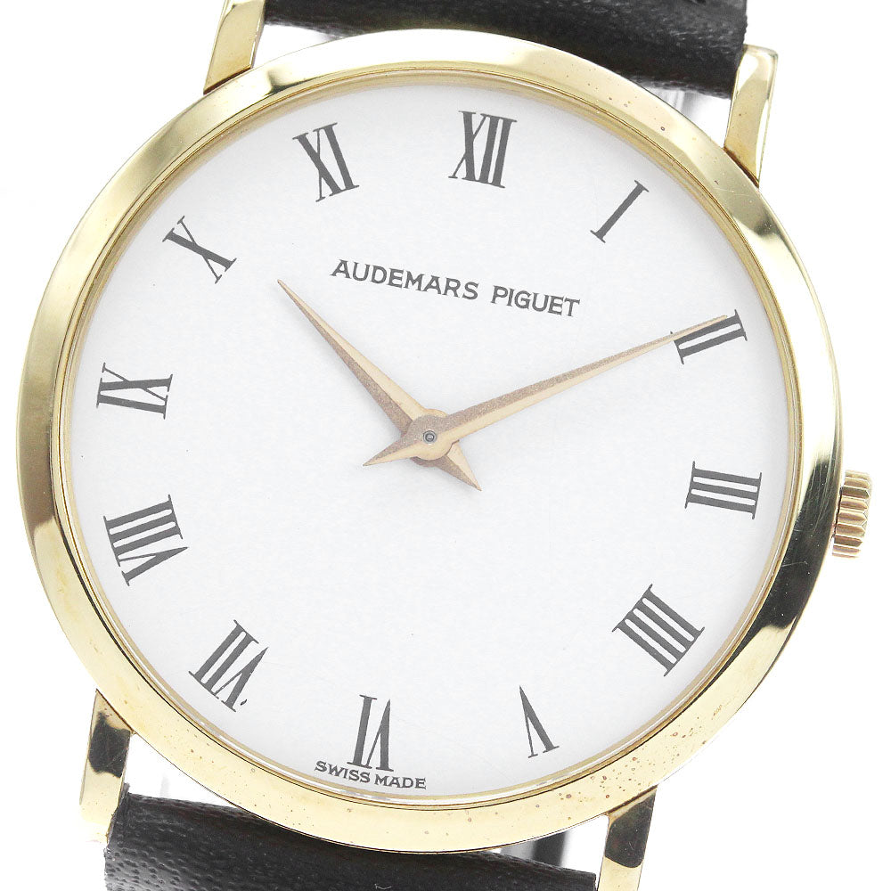 AUDEMARS PIGUET K18YG Cal.2080 white Dial Hand Winding Men's Watch_846795