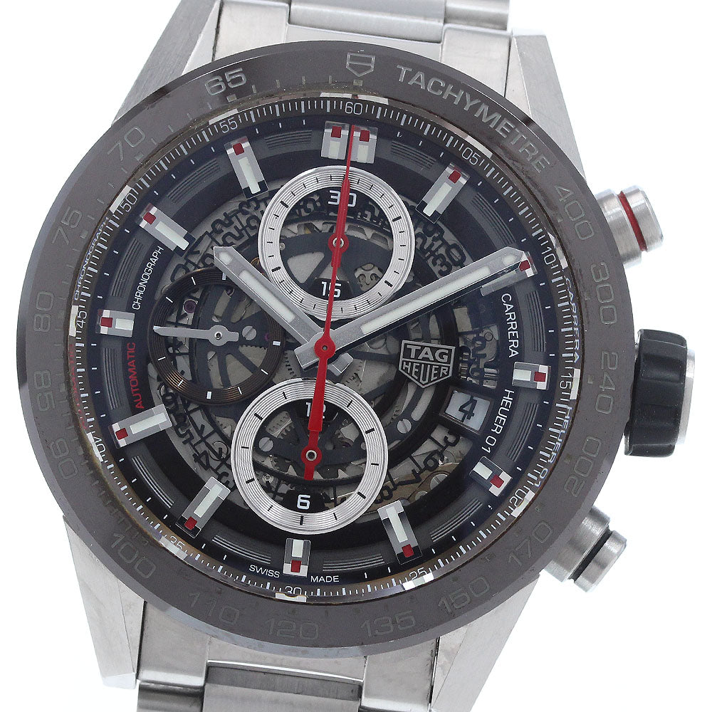 TAG HEUER Carrera CAR201U-0 Cal. Heuer 01 Chronograph skeleton Dial Automatic Men's Watch_846815