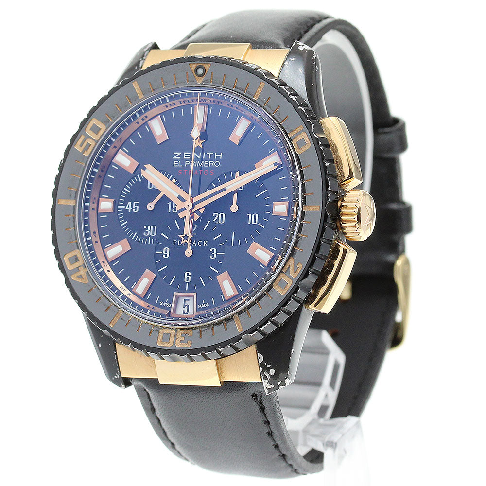 ZENITH Stratos flyback 85.2060.405 black Dial Automatic Men's Watch_846822