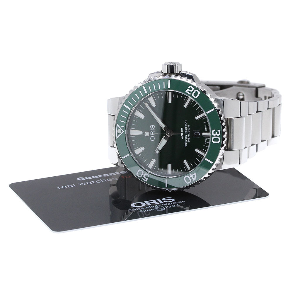 ORIS Aquis 7730 Date green Dial Automatic Men's Watch_846872