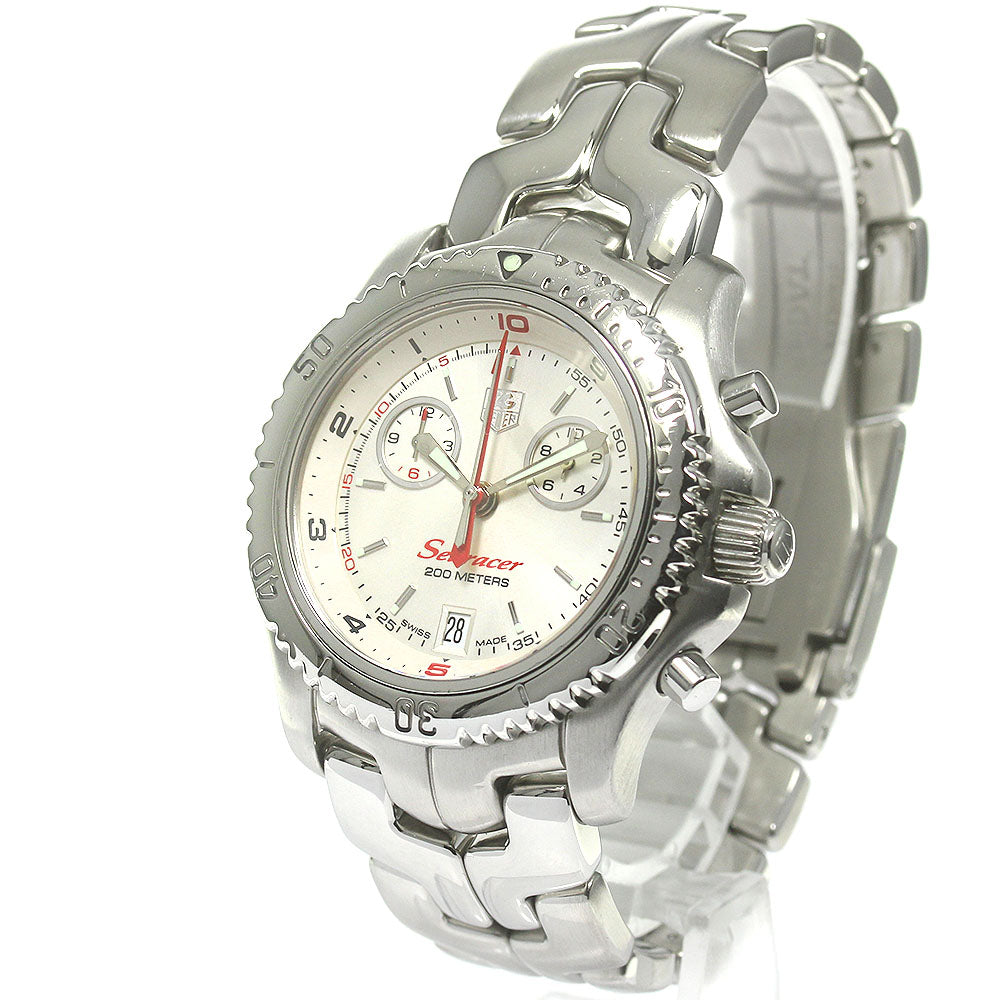TAG HEUER Link Sea Racer CT1114 Chronograph Silver Dial Quartz Men's_846907