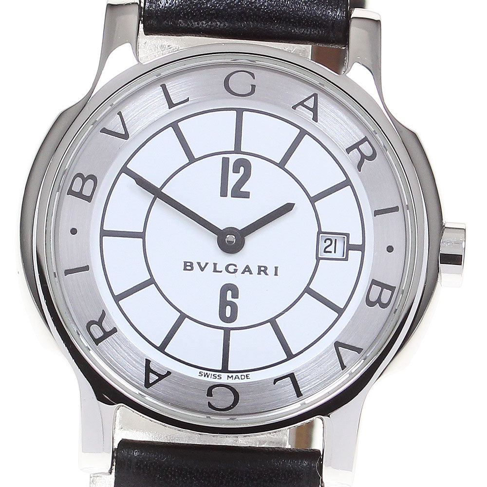 BVLGARI Solo tempo ST29S Date White / Silver Dial Quartz Ladies Watch_846961
