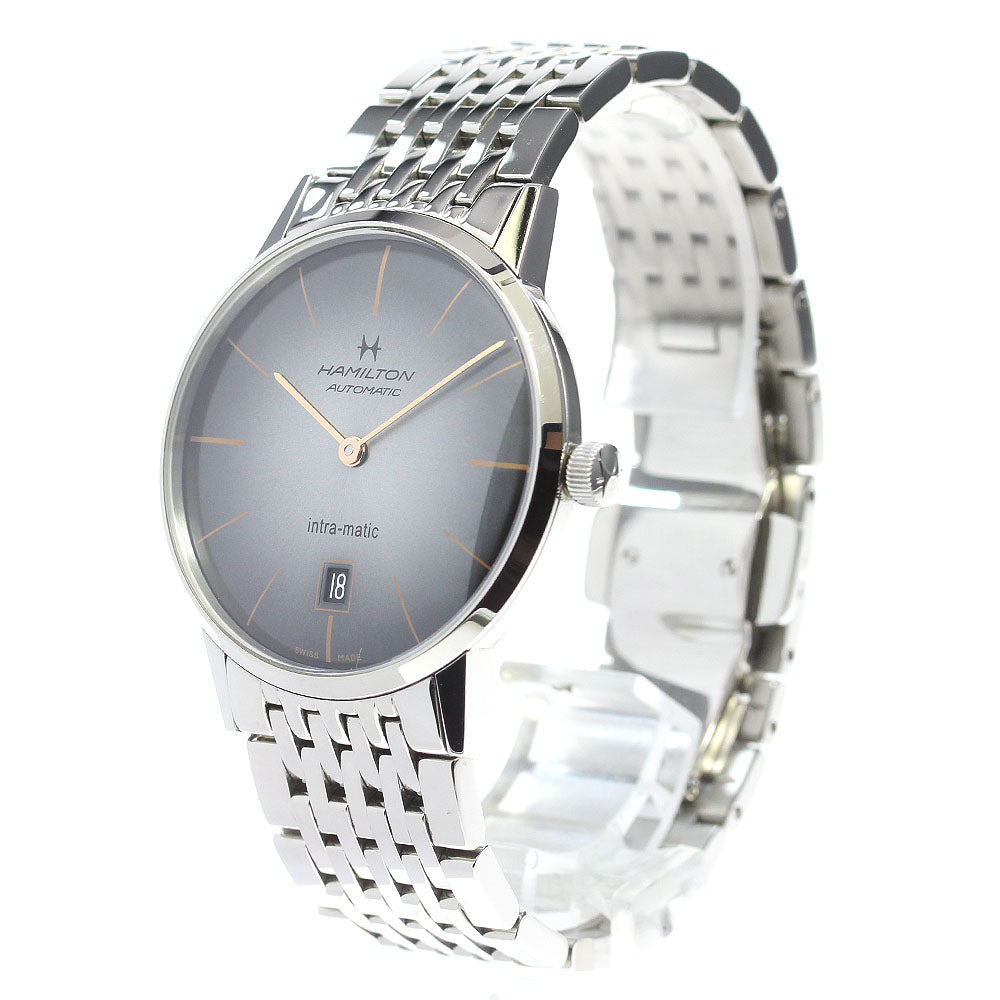 HAMILTON Intramatic H384551 Date Gray Dial Automatic Men's Watch_846986