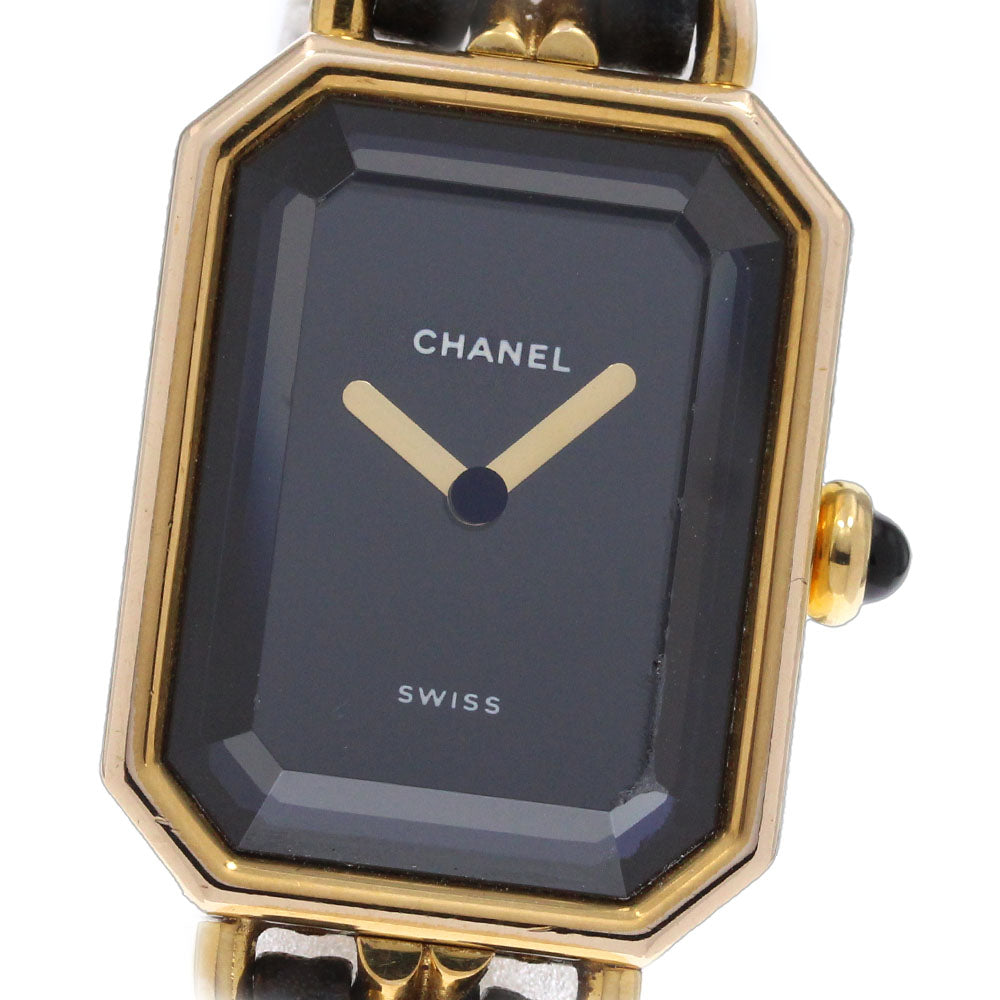 CHANEL Premiere L size Black Dial Quartz Ladies Watch_846998