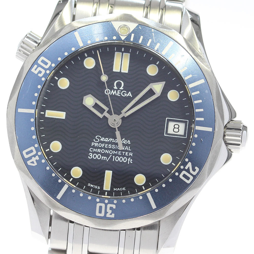 OMEGA Seamaster 300 2551.80 Date Navy Dial Automatic Boy's Watch_847234