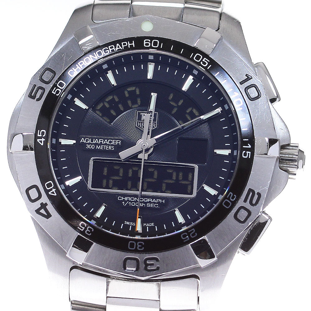 TAG HEUER Aqua Racer Chronometer CAF1010-0 black Dial Quartz Men's Watch_847240