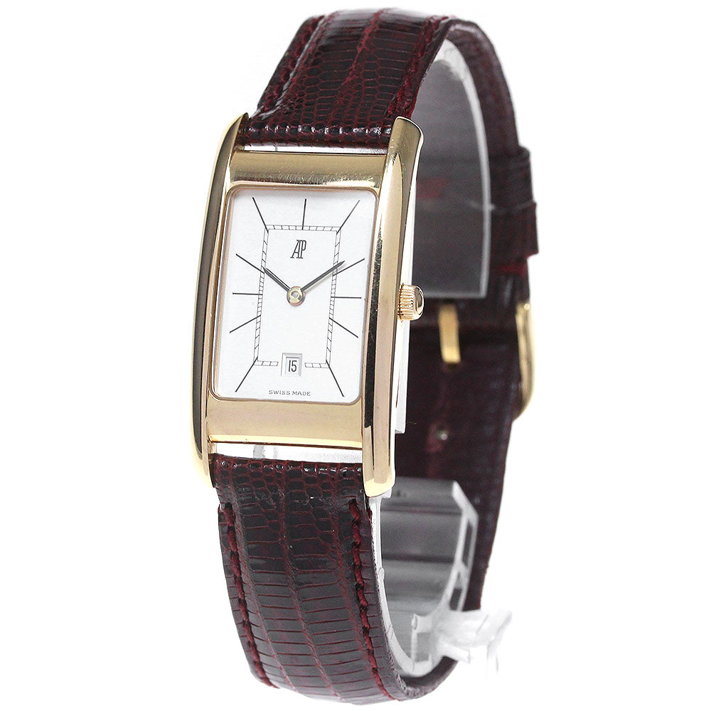 AUDEMARS PIGUET 18K Pink Gold Silver Dial Quartz Men's Watch_847276