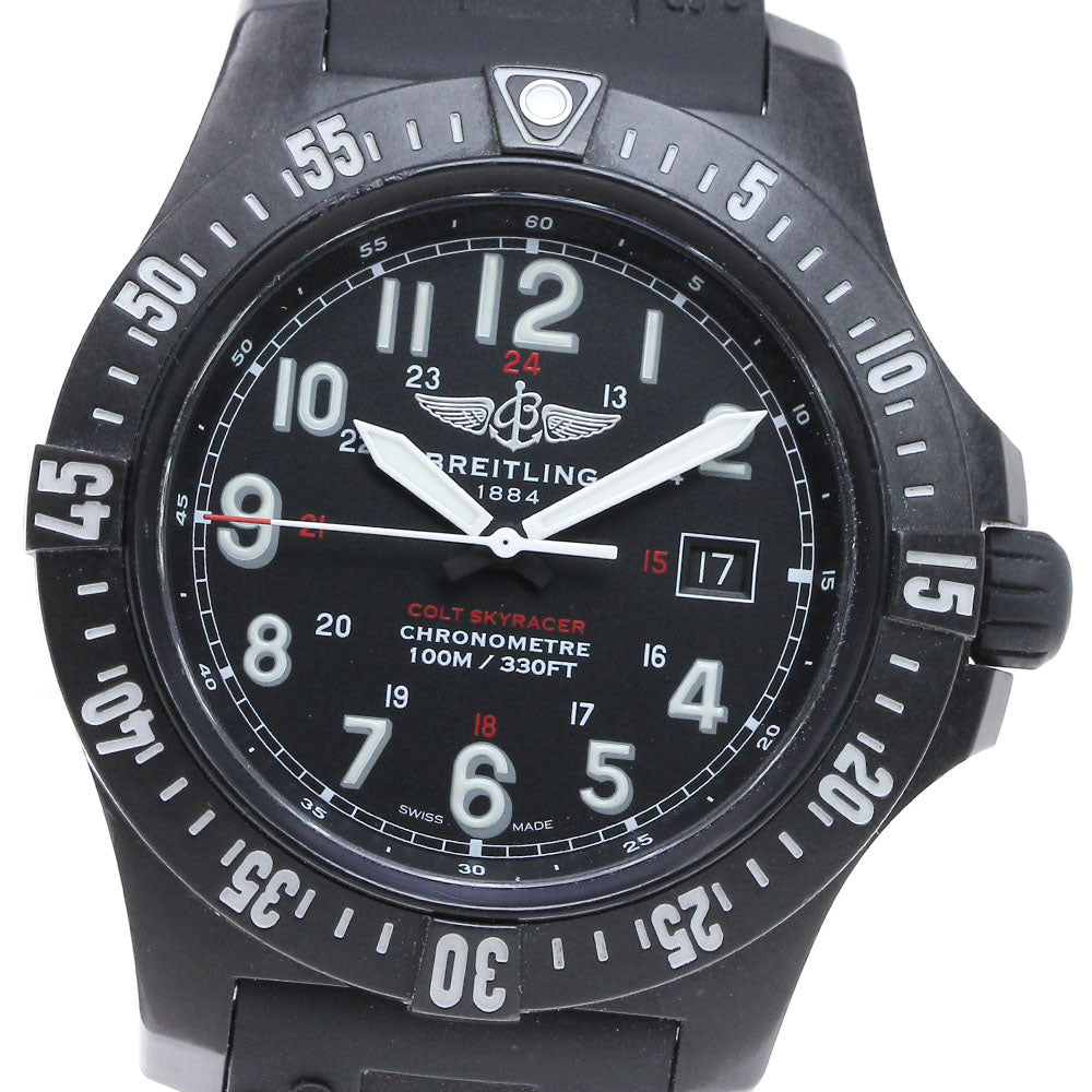 BREITLING Colt Sky Racer X74320 Date black Dial Quartz Men's Watch_847279