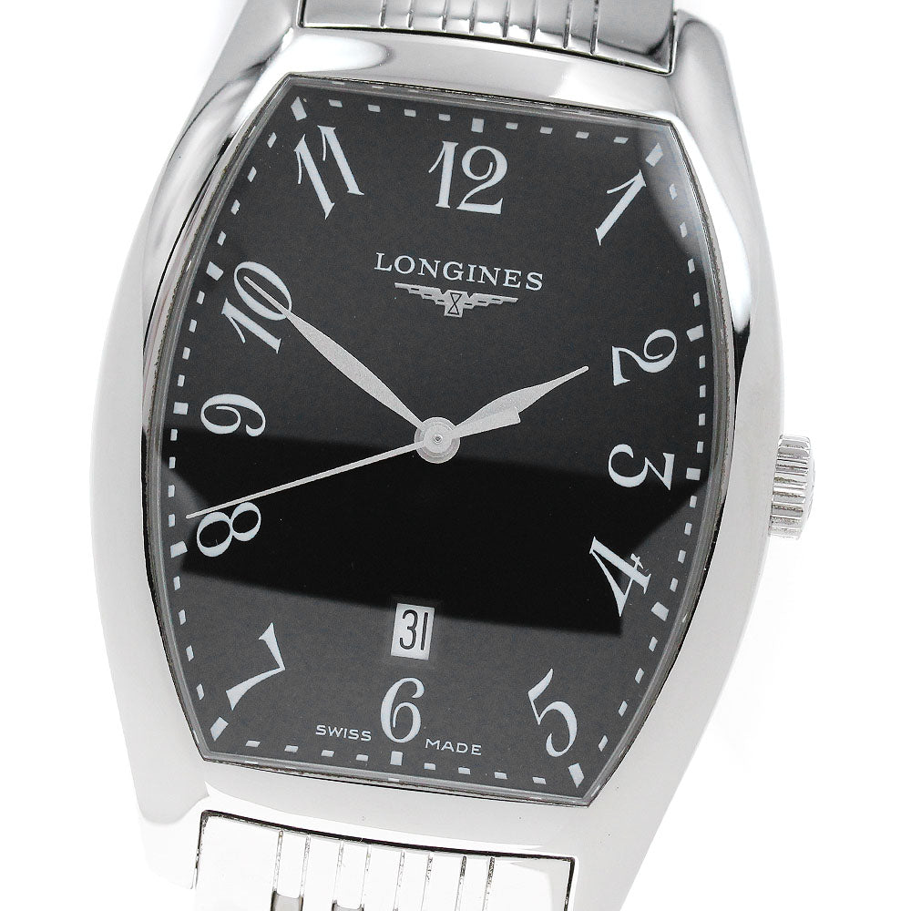 LONGINES Evidenza L2.655.4 Date black Dial Quartz Men's Watch_847354