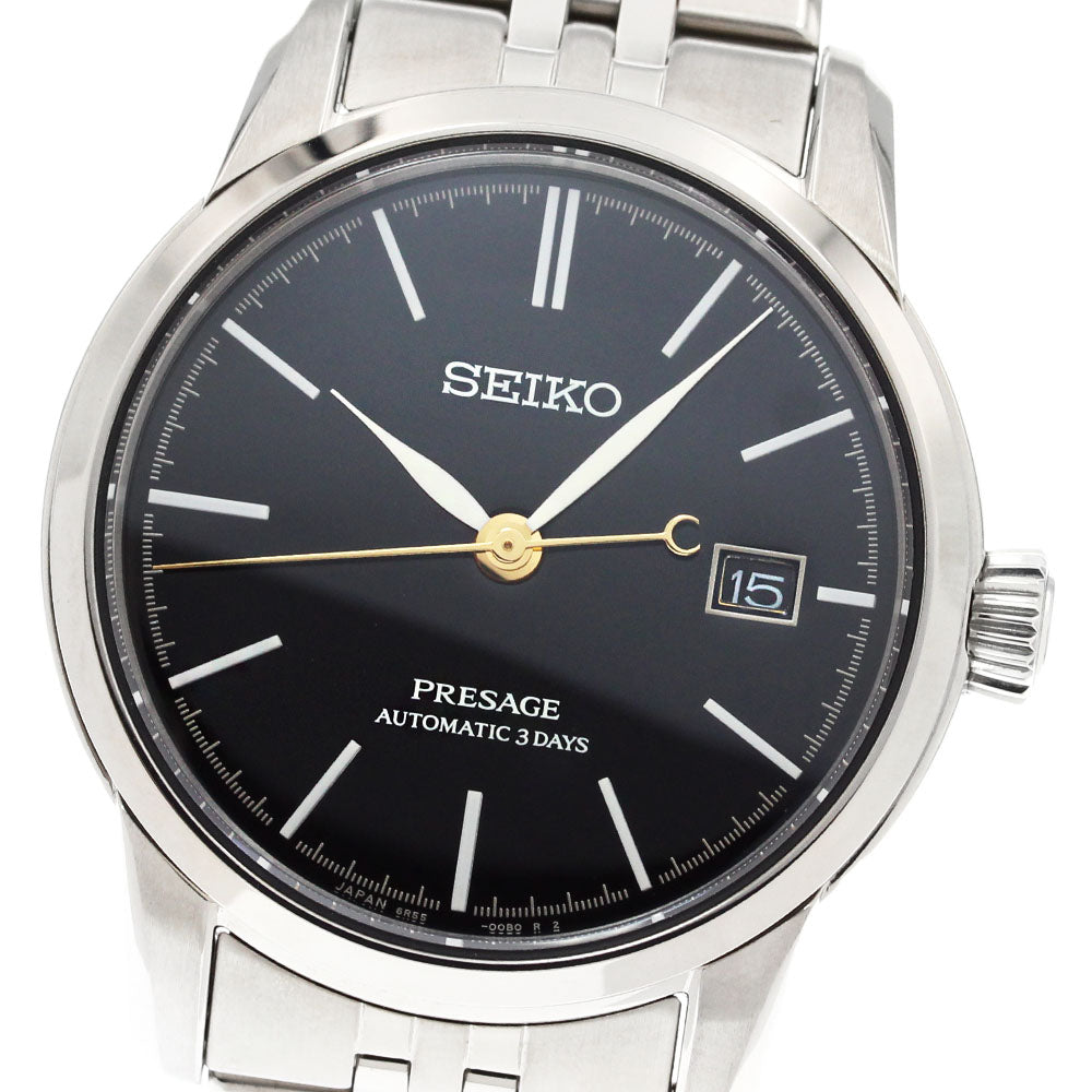 SEIKO Presage SARX107/6R55-00C0 Date Black Dial Automatic Men's Watch_847358