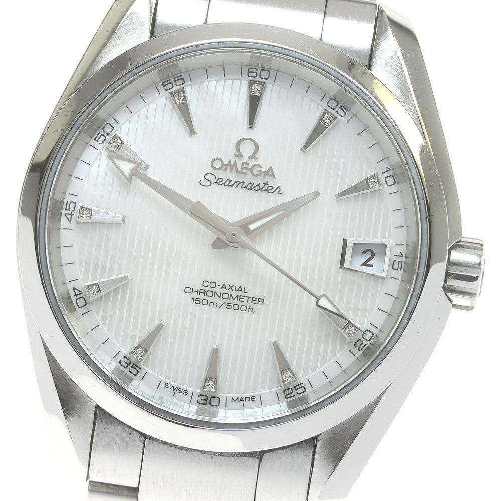 OMEGA Seamaster Aqua Terra Coaxial 231.10.39.21.55.001 Date 11P diamond White shell Dial Automatic Men's Watch_847373