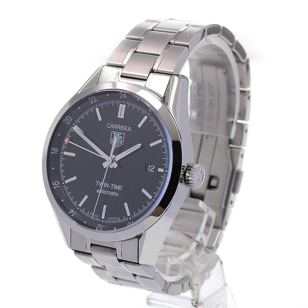 TAG HEUER Carrera twin time WV2115-0 GMT black Dial Automatic Men's Watch_847385