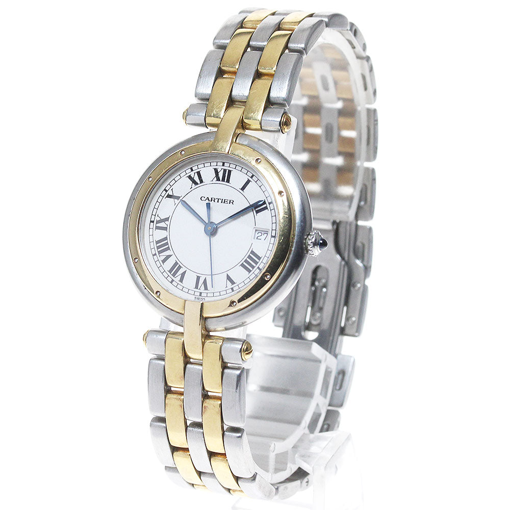 CARTIER PANTHERELM 83084242 Round 2 Row Date Quartz Men's Watch_847397