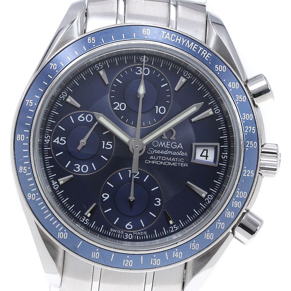 OMEGA Speedmaster 3212.80 Date Chronograph blue Dial Automatic Men's_847419