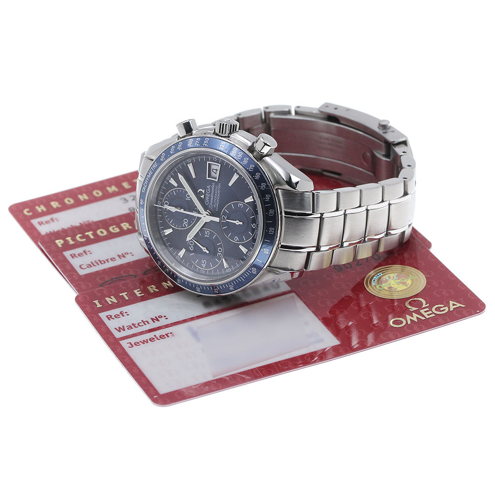 OMEGA Speedmaster 3212.80 Date Chronograph blue Dial Automatic Men's_847419