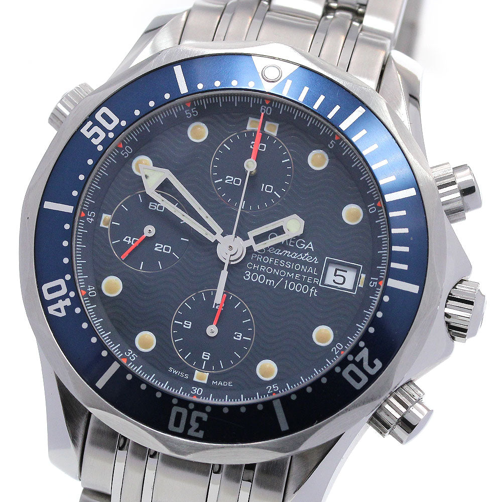OMEGA Seamaster300 2599.80 Chronograph Navy Dial Automatic Men's Watch_847429