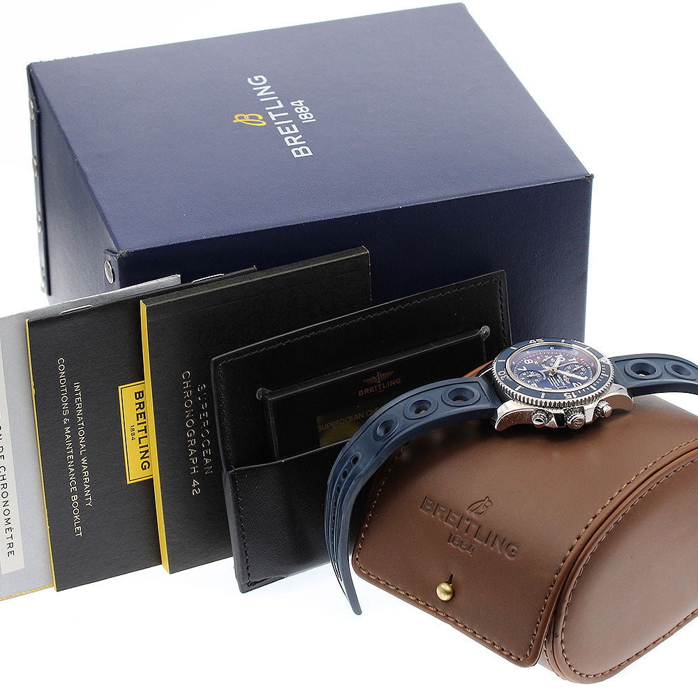 BREITLING Super Ocean 42 A13311 Chronograph blue Dial Automatic Men's Watch_847442