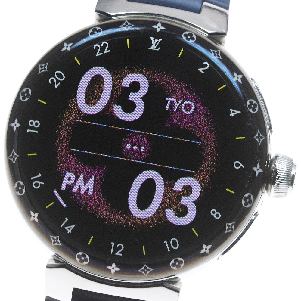 LOUIS VUITTON Tambour Horizon Light Up QAD00Z Quartz Men's Watch_847519