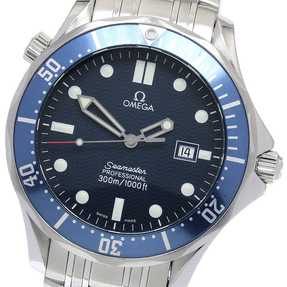 OMEGA Seamaster300 2541.80 Date Navy Dial Quartz Men's Watch_847528