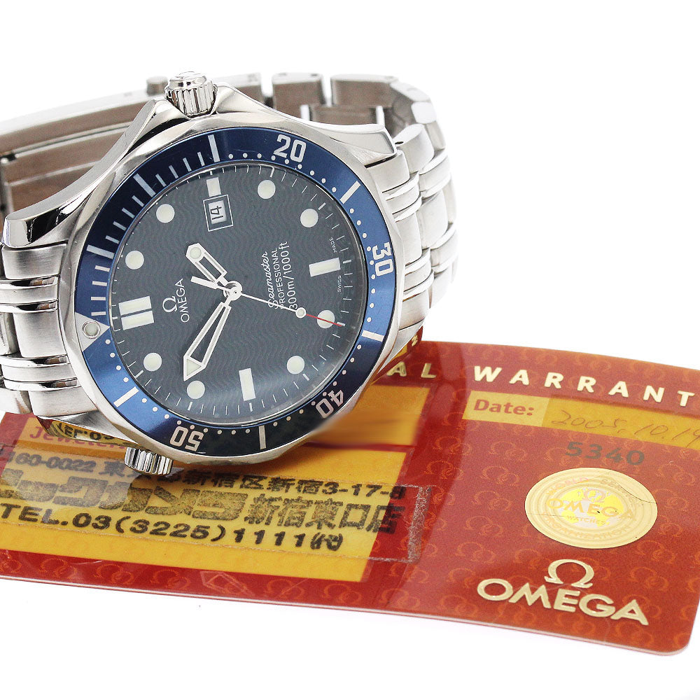 OMEGA Seamaster300 2541.80 Date Navy Dial Quartz Men's Watch_847528