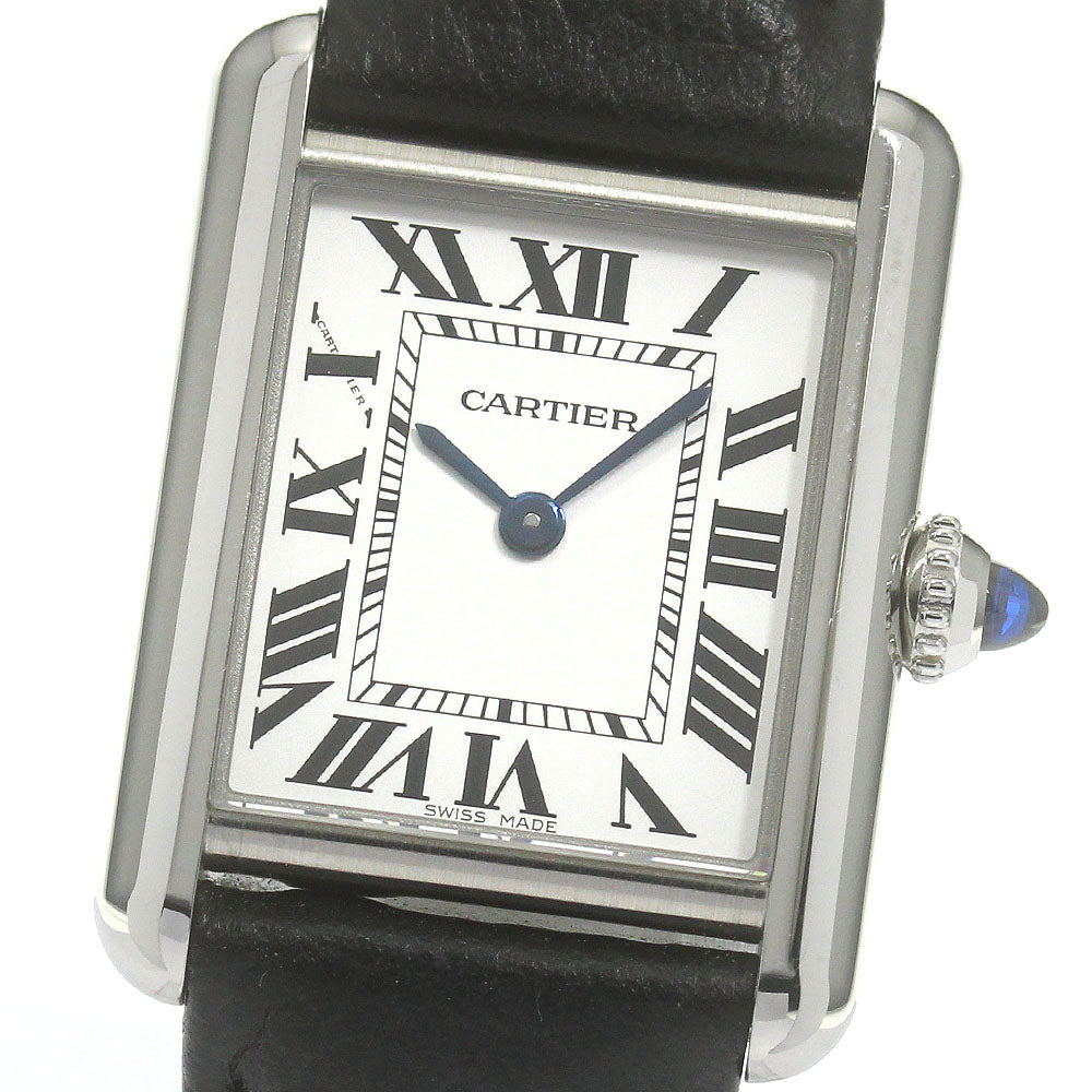 CARTIER tank mast SM WSTA0042 Silver Dial Quartz Ladies Watch_847546