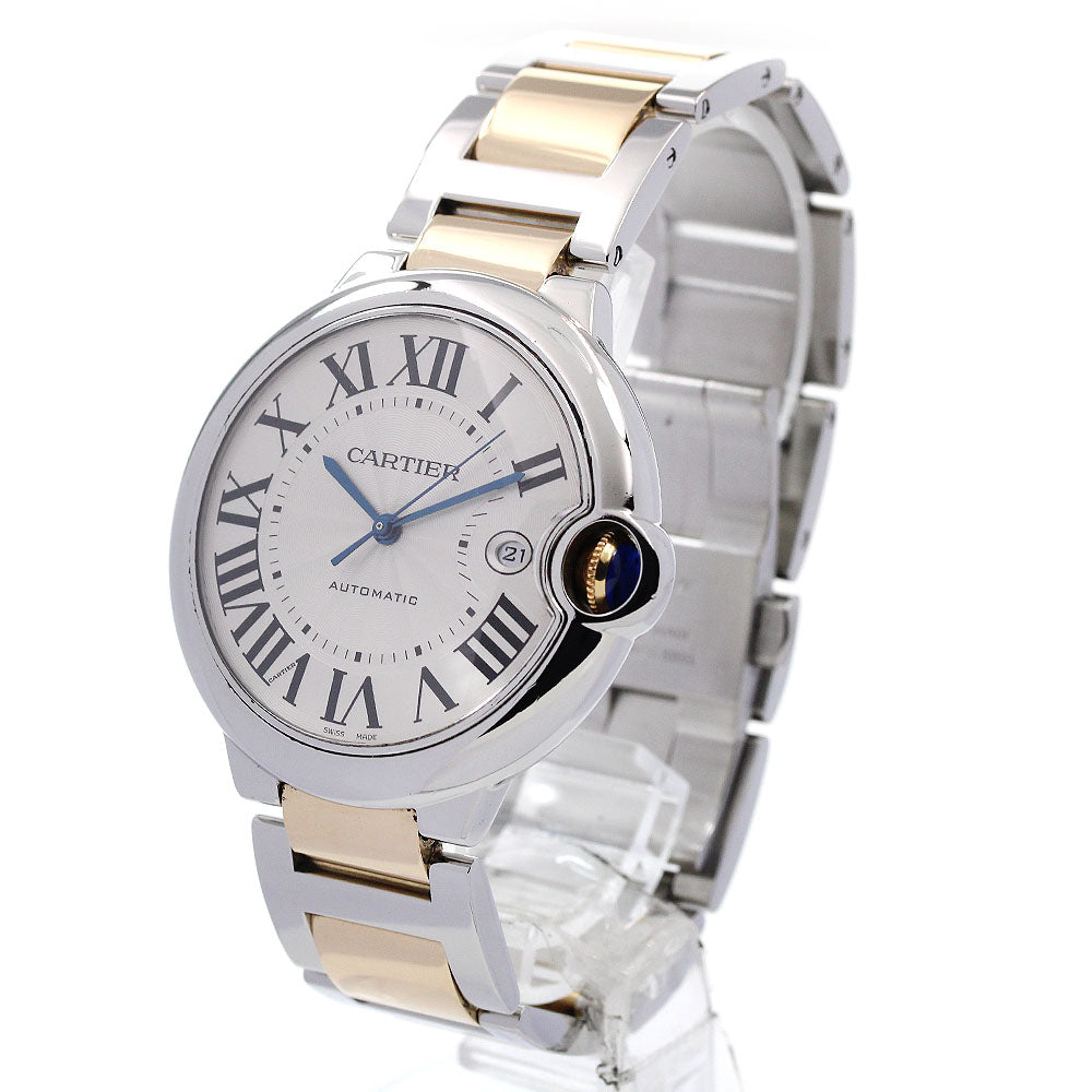 CARTIER Baron blue 2 tone Silver Dial Automatic Men's Watch_847564