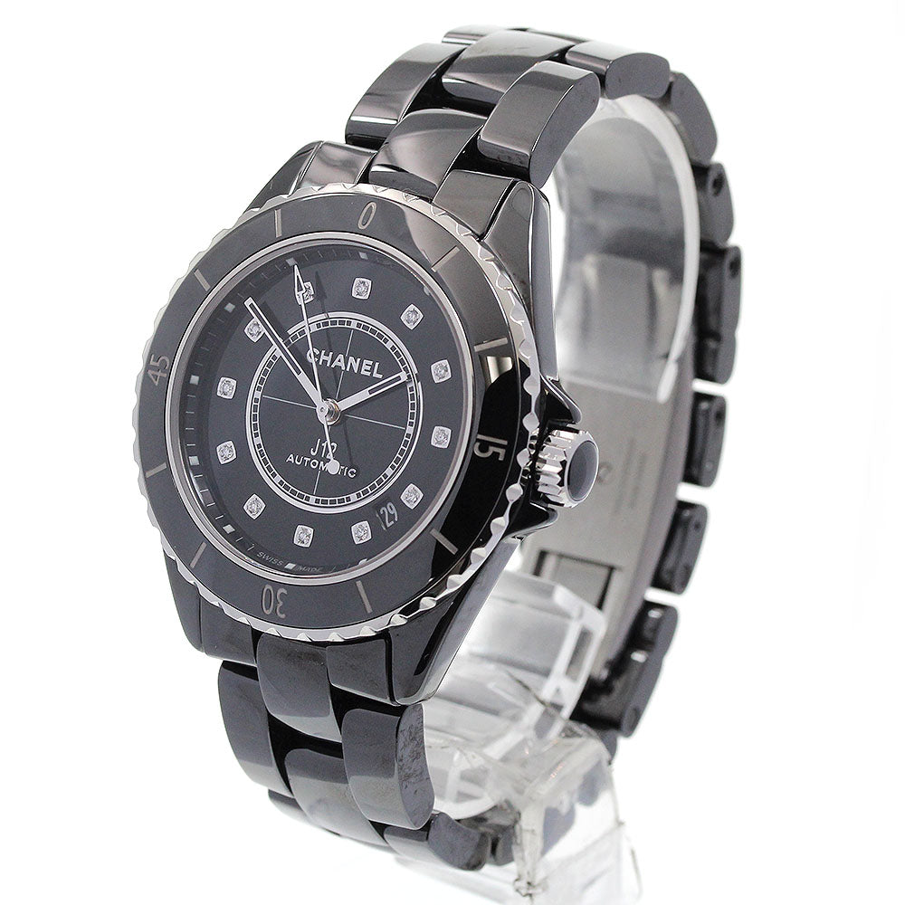 CHANEL J12 H5702 Black ceramic 38MM 12P diamond Automatic Men's Watch_847586