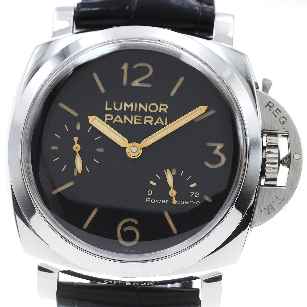 PANERAI Luminor 1950 3DAYS PAM00423 Power reserve black Dial Hand Winding Men's Watch_847597