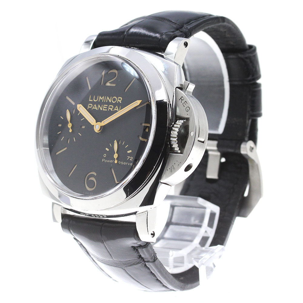 PANERAI Luminor 1950 3DAYS PAM00423 Power reserve black Dial Hand Winding Men's Watch_847597