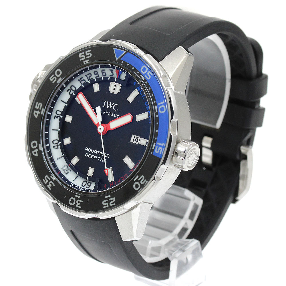 IWC SCHAFFHAUSEN Aquatimer Deep Two IW354702 black Dial AT Men's Watch_847606