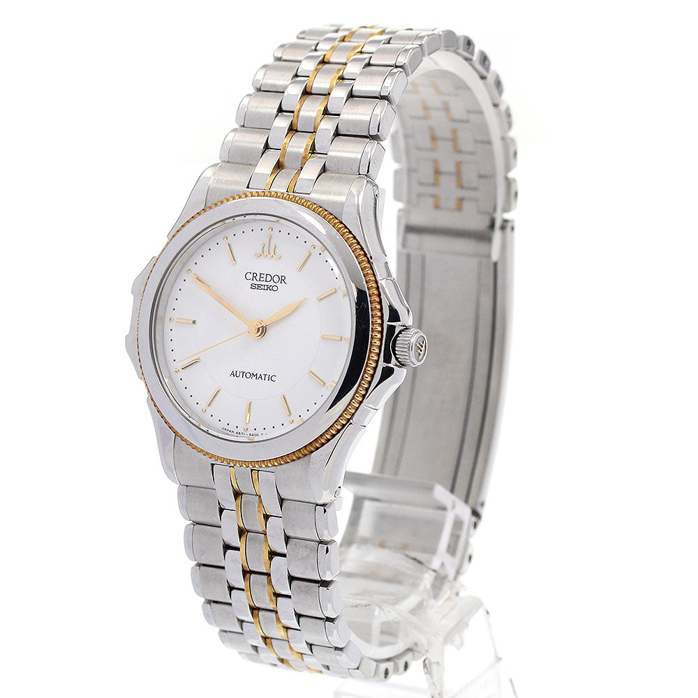 SEIKO CREDOR Pacificique 4S71-6A00/GCBB997 white Dial Automatic Men's_847632