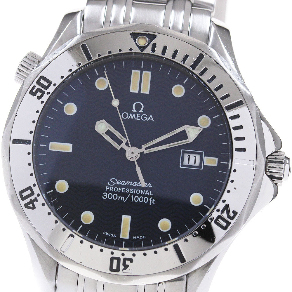 OMEGA Seamaster300 Professional 2542.80 Date Navy Dial Quartz Men's Watch_847643