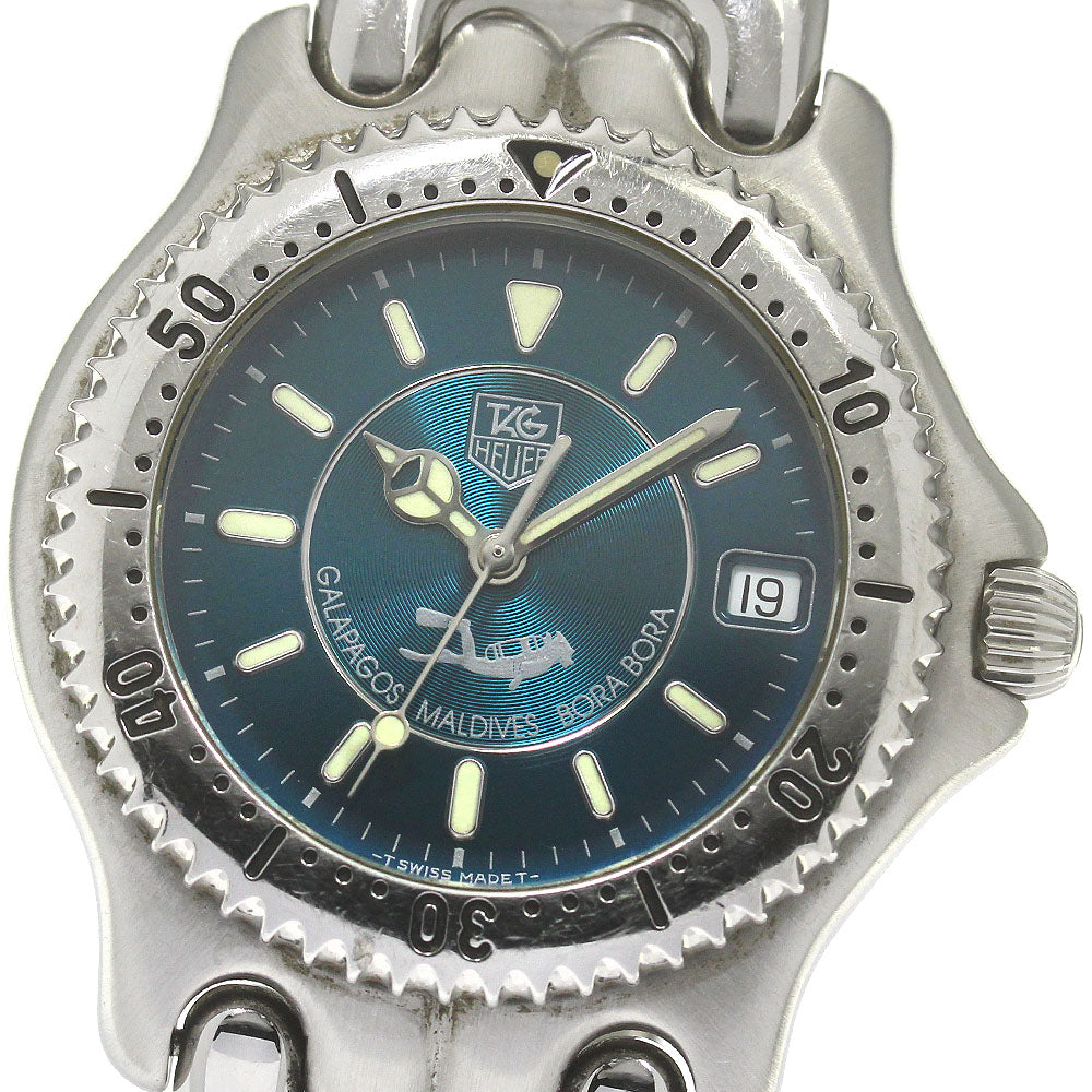 TAG HEUER Galapagos Maldives Bora Bora 2000 limited WG111K.BA0423 Date Emerald green Dial Quartz Men's Watch_847658