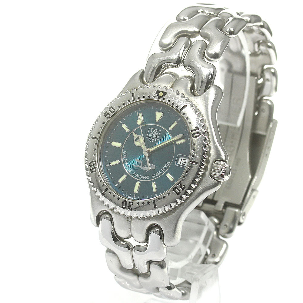 TAG HEUER Galapagos Maldives Bora Bora 2000 limited WG111K.BA0423 Date Emerald green Dial Quartz Men's Watch_847658
