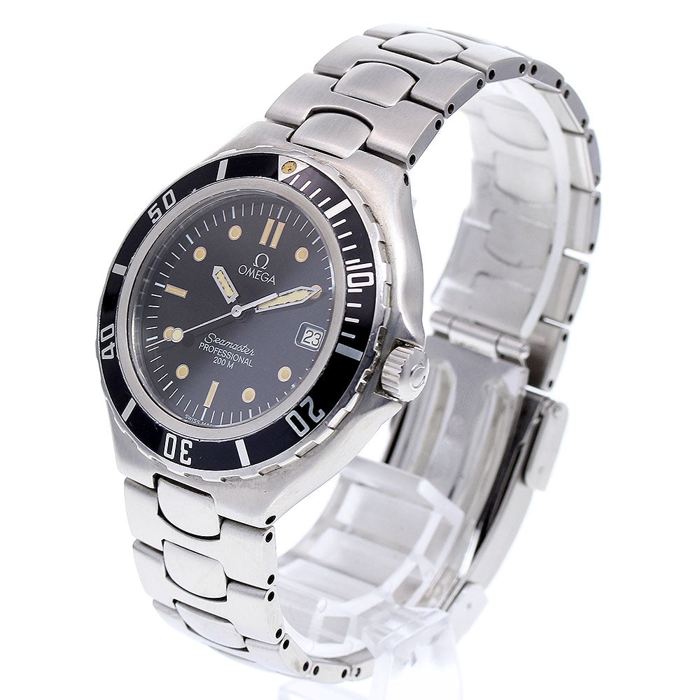 OMEGA Seamaster200m Date Black Dial Quartz Men's Watch_847672
