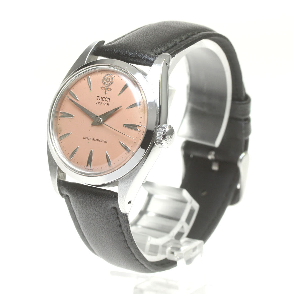 TUDOR Oyster No Cal. pink Dial Hand Winding Men's Watch_847712