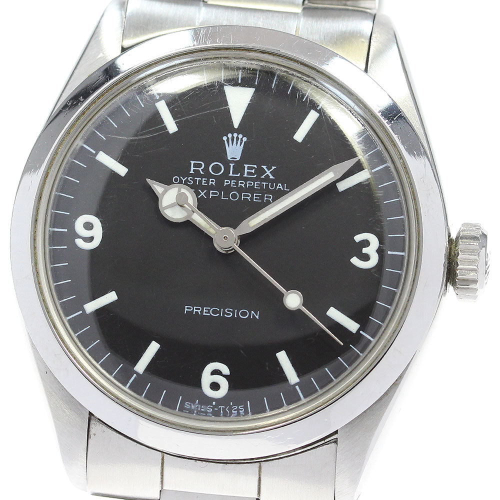 ROLEX 5500 Redial cal.1520 black Dial Automatic Men's Watch_847753