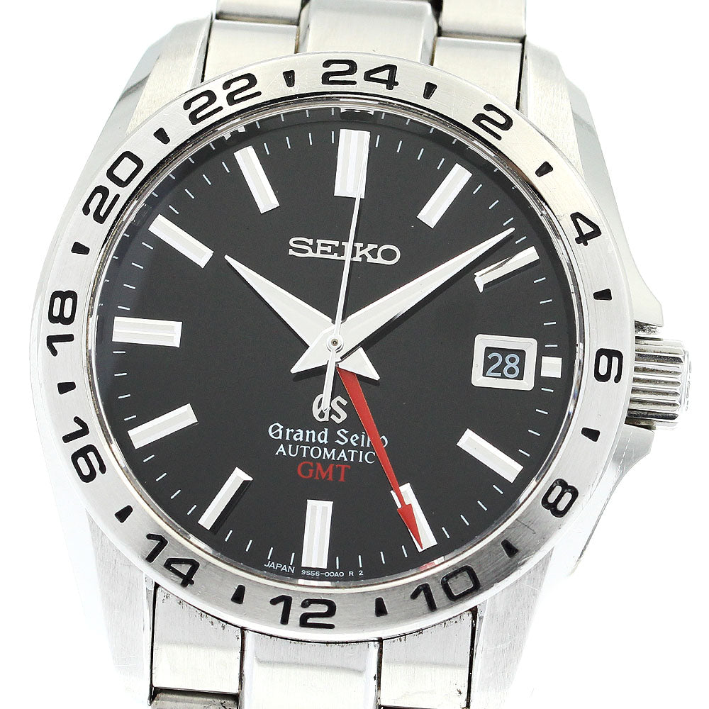 SEIKO Grand Seiko SBGM001/9S56-00A0 GMT Black Dial Automatic Men's Watch_847767