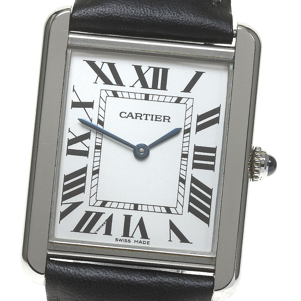 CARTIER Tank solo LM W5200003 Silver Dial Quartz Men's Watch_847768