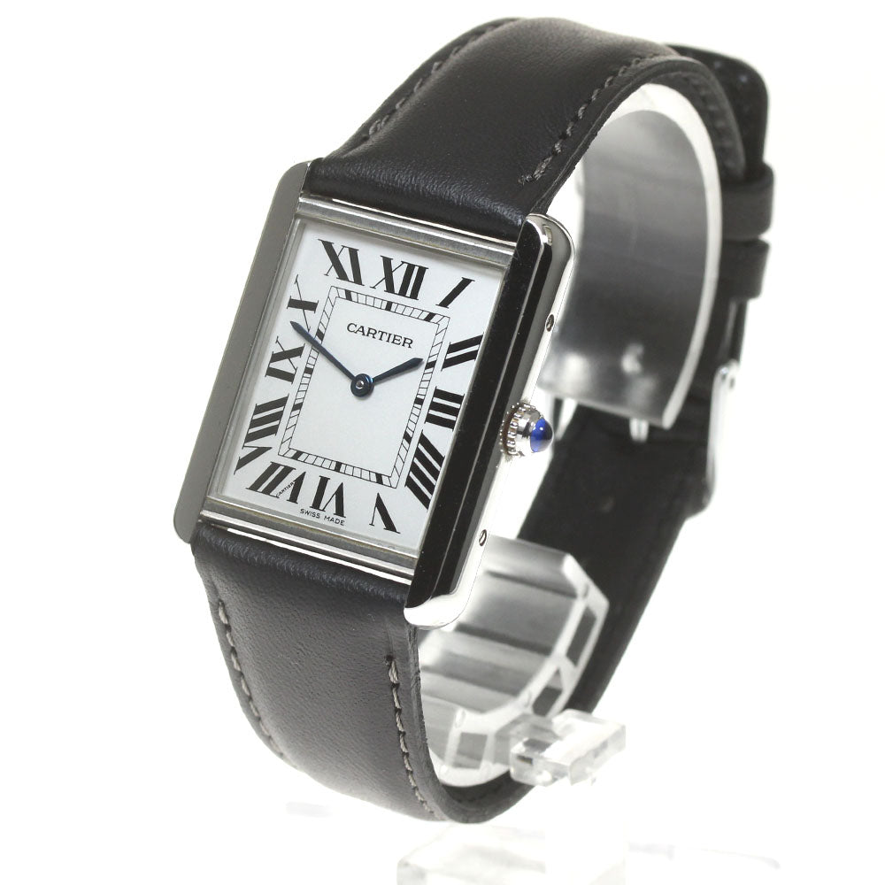 CARTIER Tank solo LM W5200003 Silver Dial Quartz Men's Watch_847768