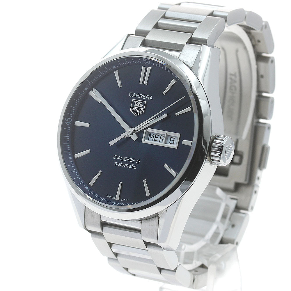 TAG HEUER Carrera Caliber 5 WAR201E Day Date Navy Dial Automatic Men's_847770