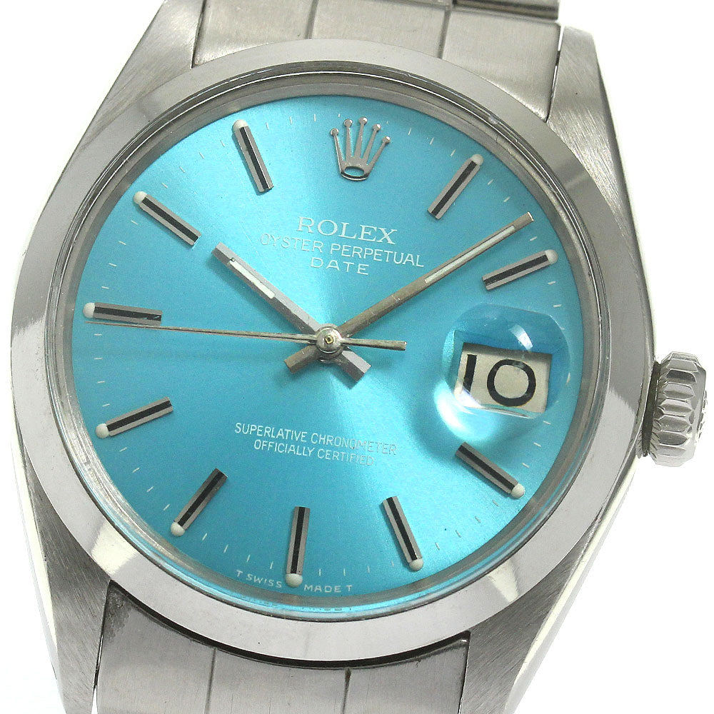 ROLEX 1500 Date Redial Cal.1570 blue Dial Automatic Men's Watch_847778