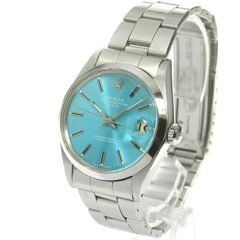 ROLEX 1500 Date Redial Cal.1570 blue Dial Automatic Men's Watch_847778