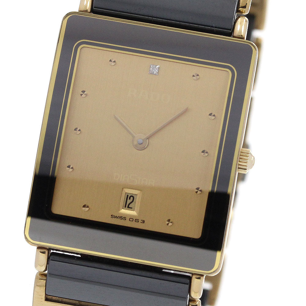 RADO Diastar 160.0281.3 1P diamond gold Dial Quartz Boy's Watch_847786